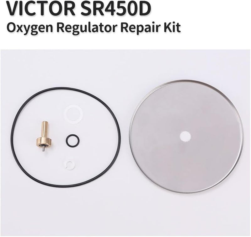 Creative.C SR450D Oxygen Regulator Rebuild kit Compatible with Victor SR450 Series Repair kit with Diaphragm # 0790-0102 - Image 2